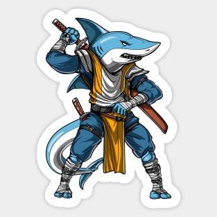 Shark Samurai Ninja Sticker